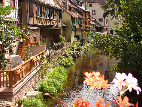 Kaysersberg : vue du pont fortifi